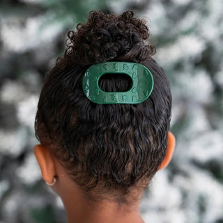 Teleties Flat Round Clip- O Christmas Tree