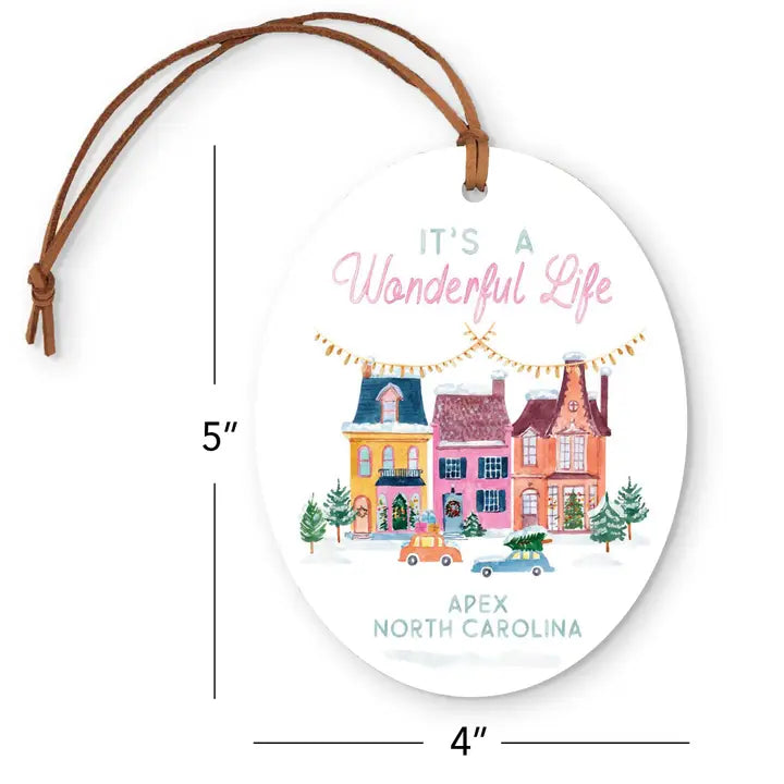 Oval Ornament- It's a Wonderful Life Apex