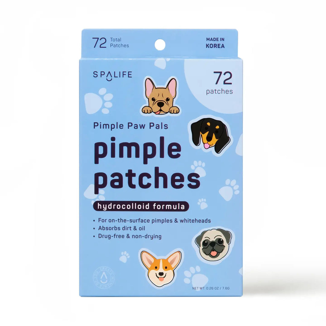 SpaLife Pimple Paw Pals pimple patches packaging on a white background