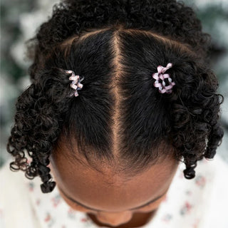 Teleties Tiny Coil Hair Ties- Peppermint Pop