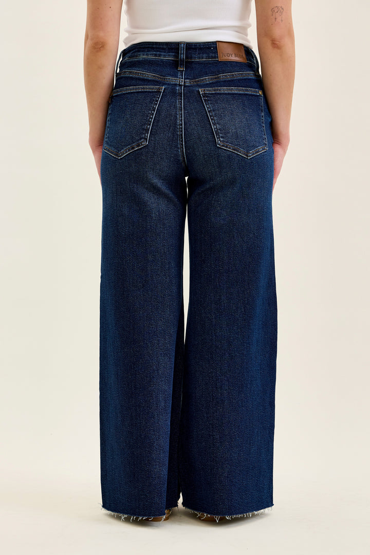 Judy Blue Petite Retro Wide with Adjustable Waist Tabs