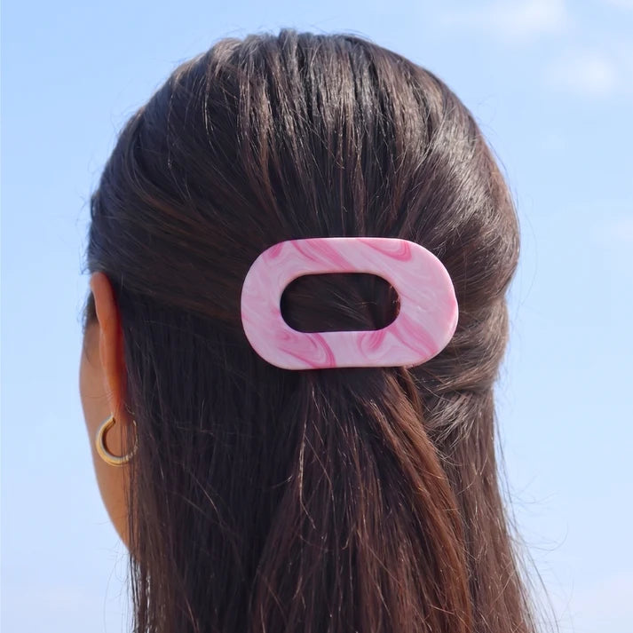 Teleties Flat Round Hair Clip- Pinch Me