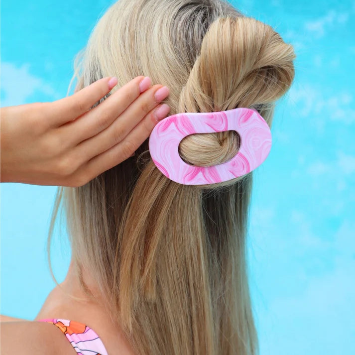 Teleties Flat Round Hair Clip- Pinch Me