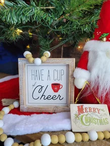 Reversible Cup of Cheer Sign