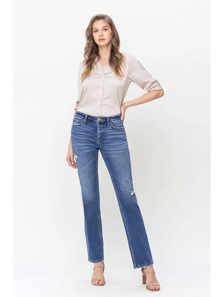 Flying Monkey Mid-Rise Straight Jeans