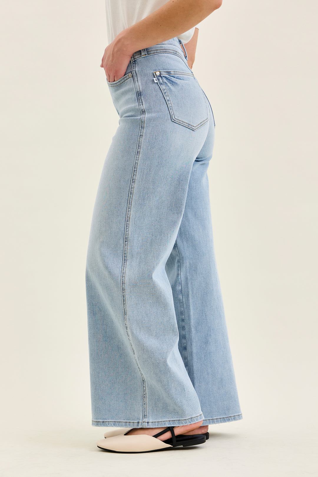 Judy Blue High Waist Petite Retro Wide