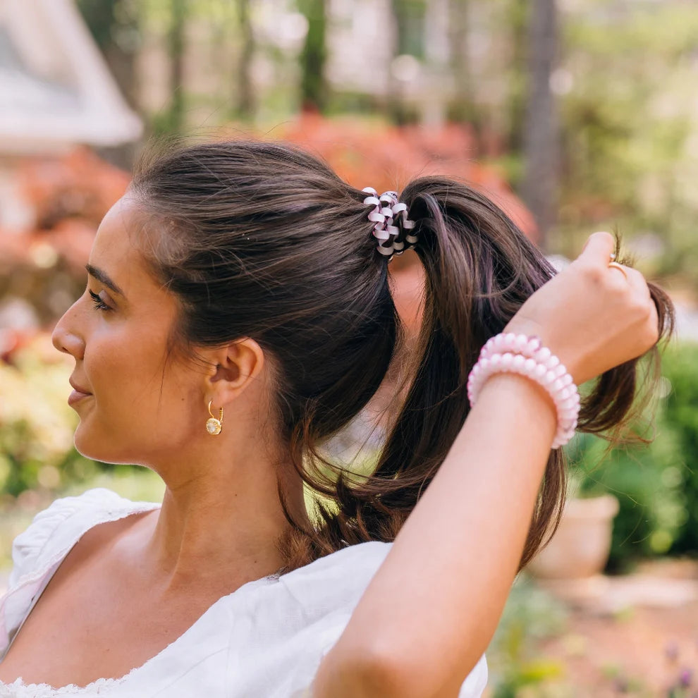 Teleties Large Hair Ties - Rose Water Pink