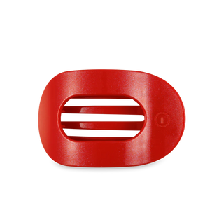Teleties Flat Round Hair Clip- Rudolph Red