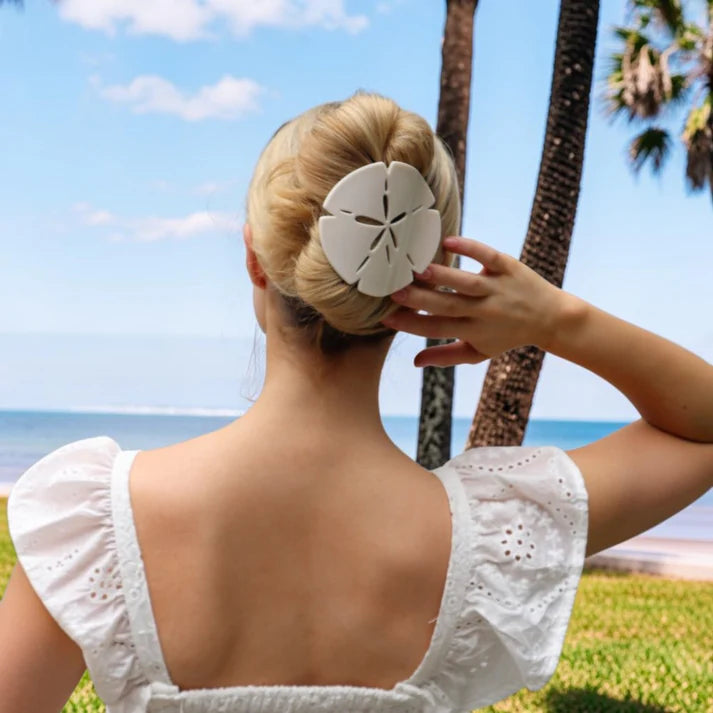 Teleties Flat Hair Clip- Sand Dollar