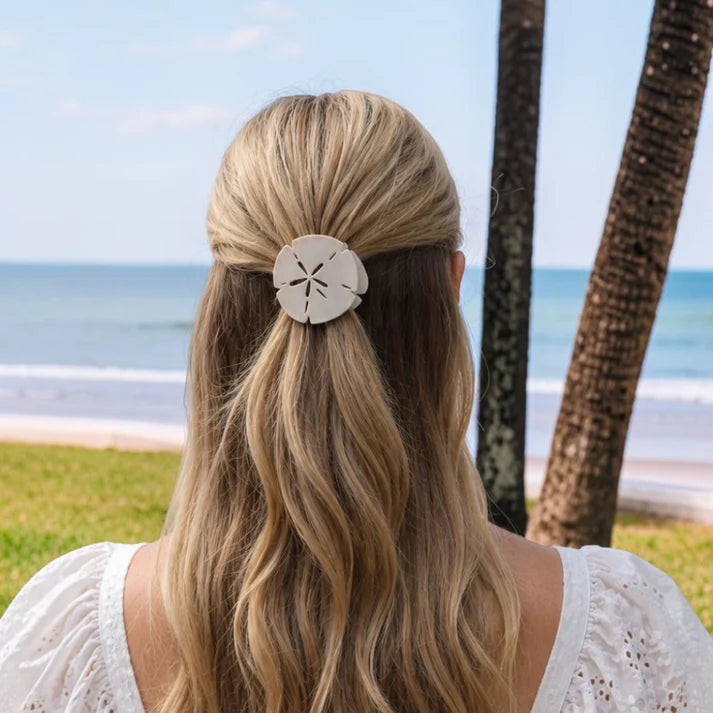 Teleties Flat Hair Clip- Sand Dollar