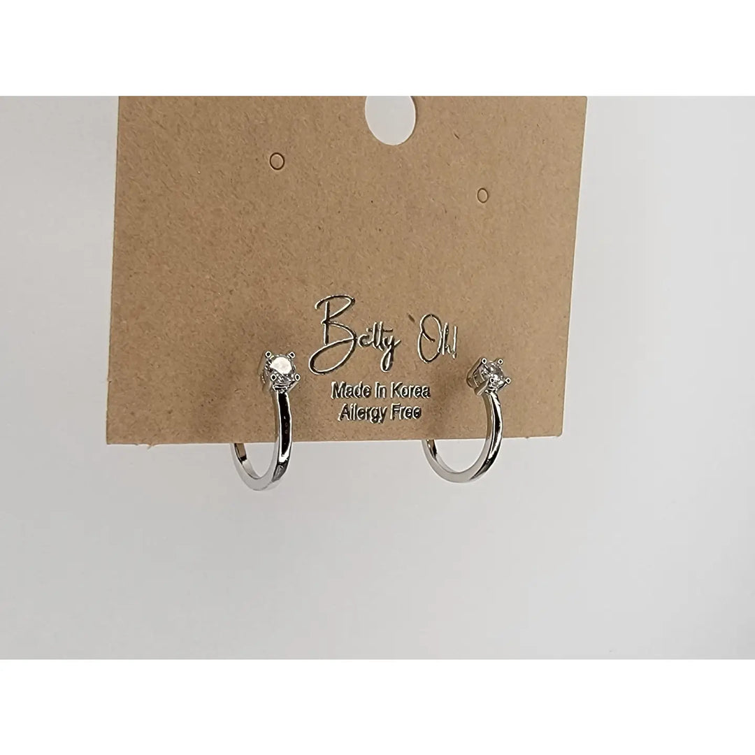 Small Silver Hoop Earrings