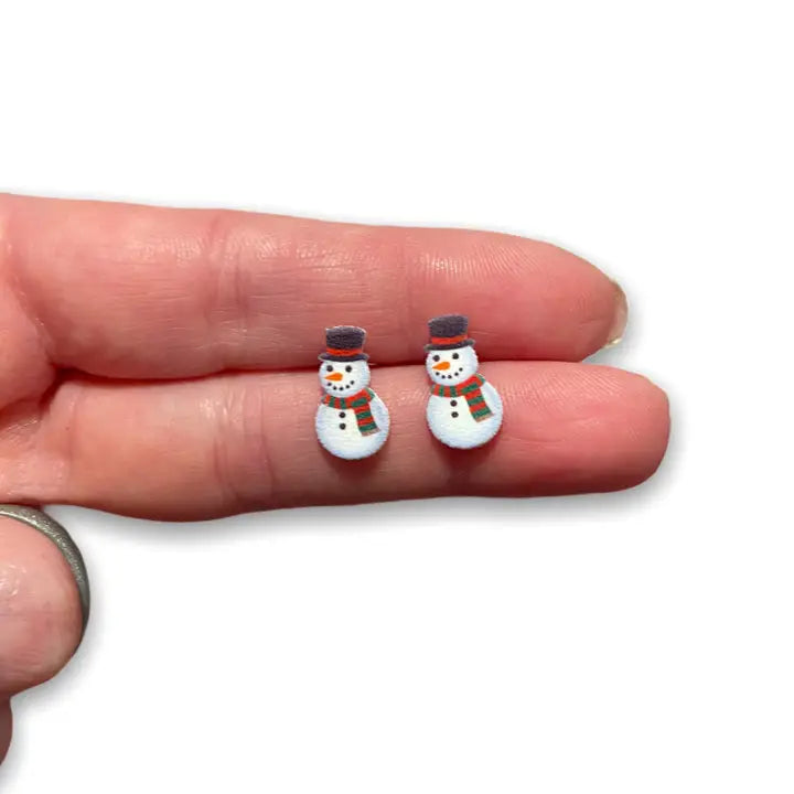 Snowman Earrings