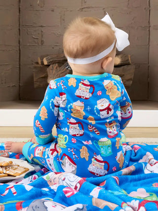 SoftSnooze Hot Cocoa Cuties Bamboo Baby Footie Pajamas
