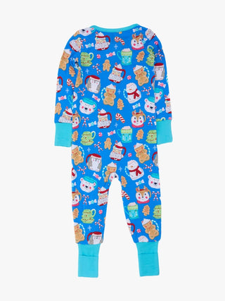 SoftSnooze Hot Cocoa Cuties Bamboo Baby Footie Pajamas