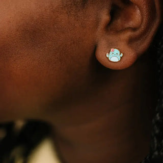 Water Resistant Flat Screwback Earrings- Squishmallows™ Graciela