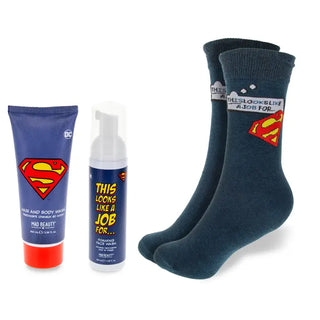 Superman Body Care and Sock Gift Set