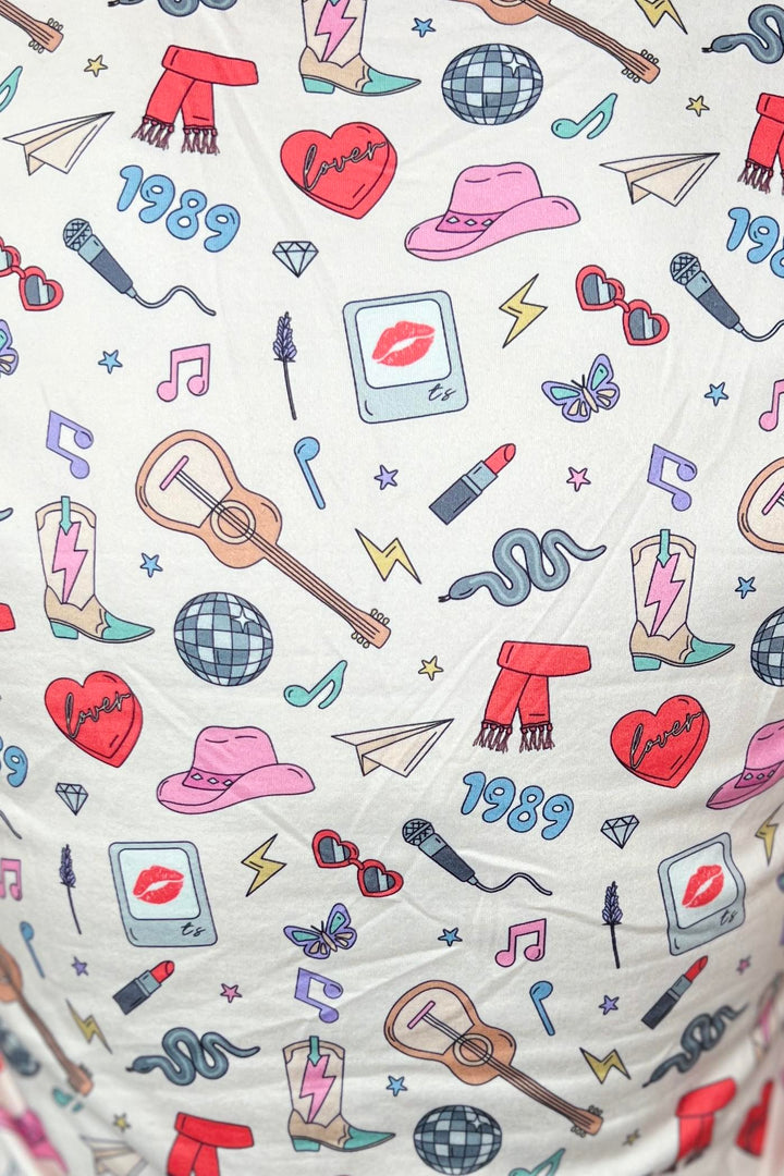 Swiftie Short Sleeve Jogger Pajamas - Adult