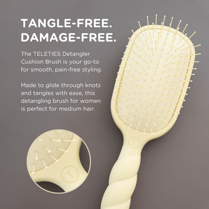 Teleties Medium Hair Detangler Brush- Pinch Me!