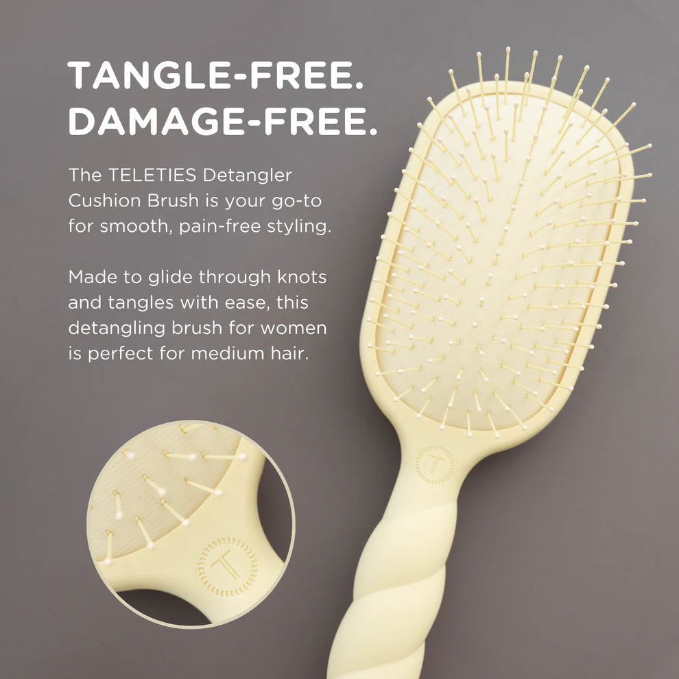 Teleties Medium Hair Detangler Brush- Tide &amp; True
