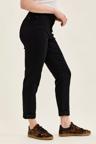 Judy Blue High Waist Tara Girlfriend in Black