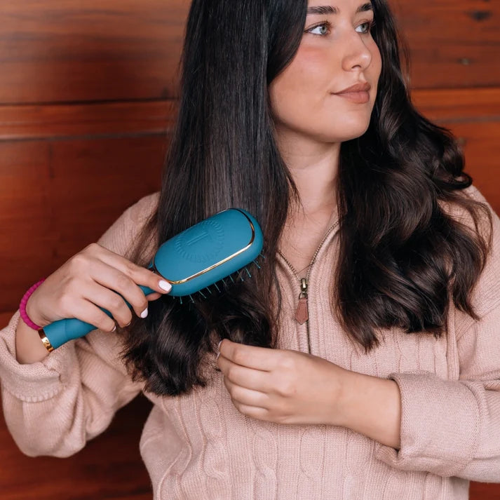 Teleties Fine Hair Detangler Brush - Teal With It