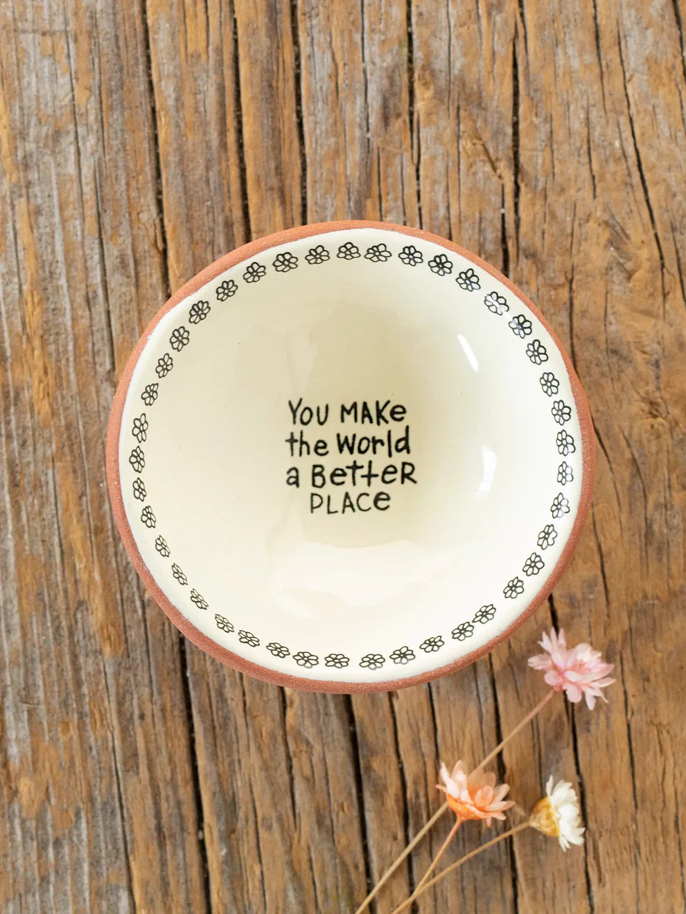 Tiny Trinket Dish- World Better