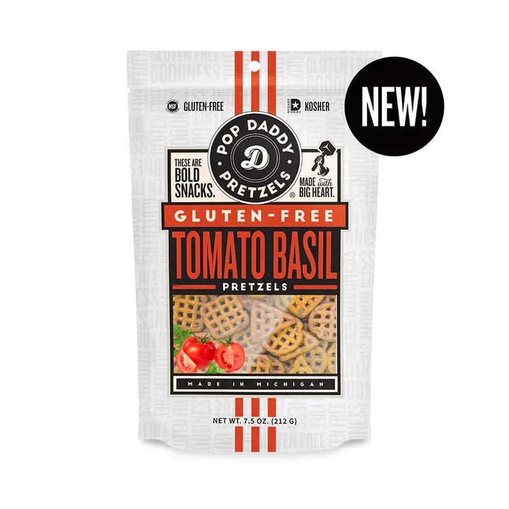 Pop Daddy Gluten-Free Tomato Basil Pretzel Sticks