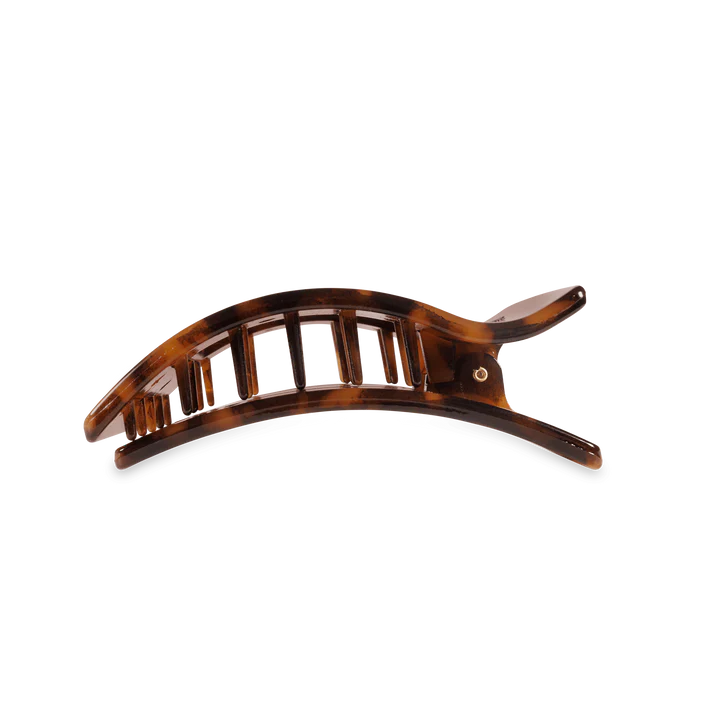 Teleties Flat Rectangle Hair Clip- Tortoise