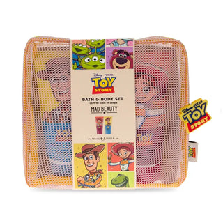 Toy Story movie themed gift set featuring body wash and lotion tubes