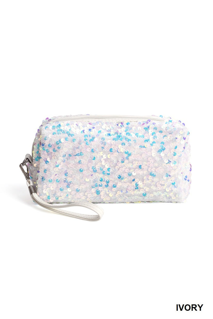 Colorful Sparkling Sequin Cosmetic Bag