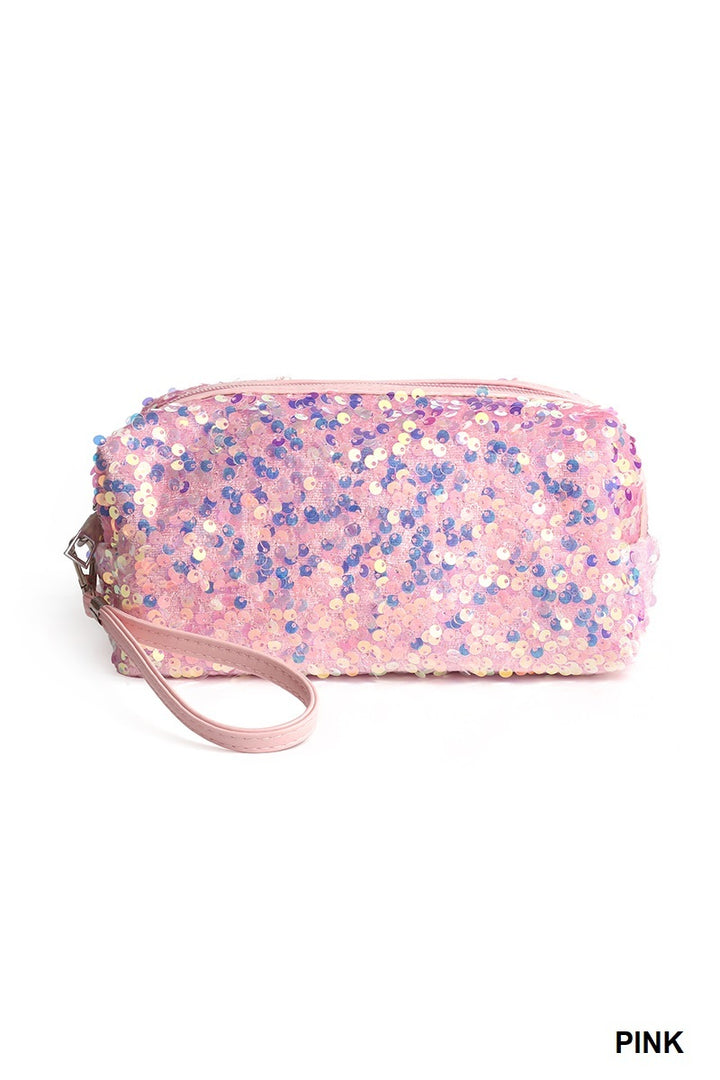 Colorful Sparkling Sequin Cosmetic Bag