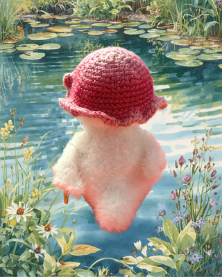 Crochet Duck with Bucket Hat