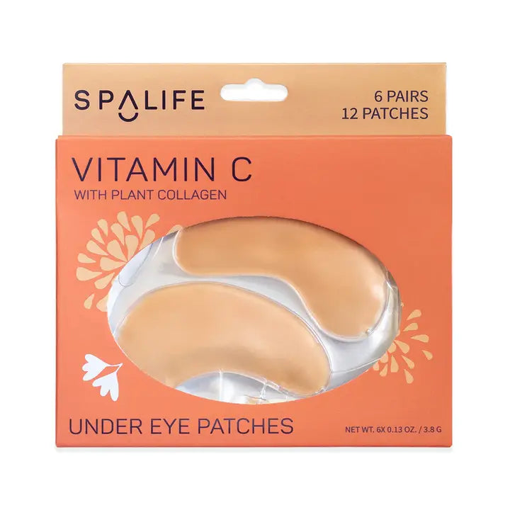 SpaLife Vitamin C under eye patches packaging on a white background