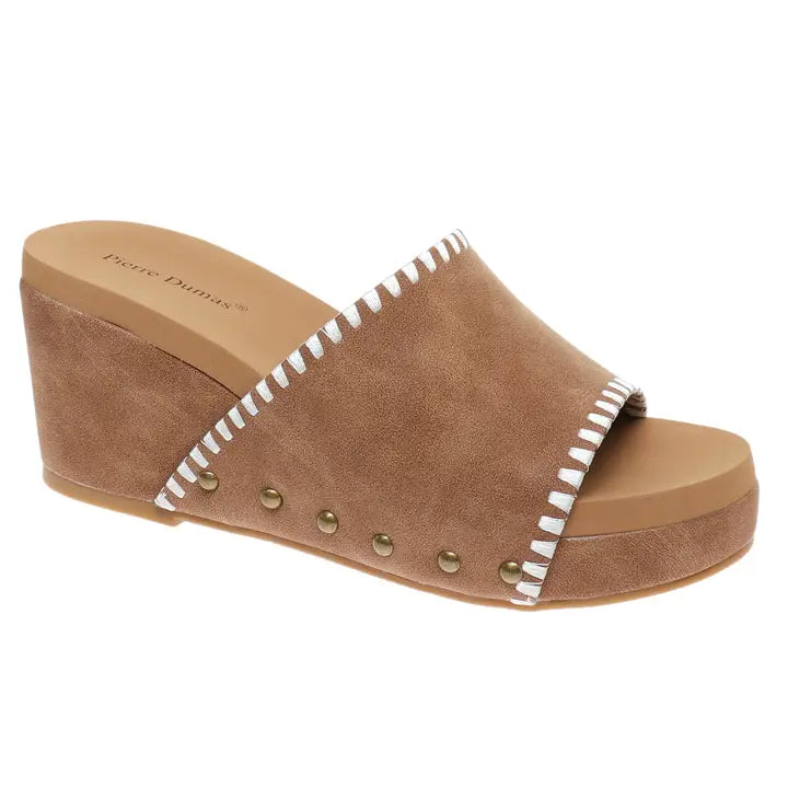 Vivian Suede Wedge Slide
