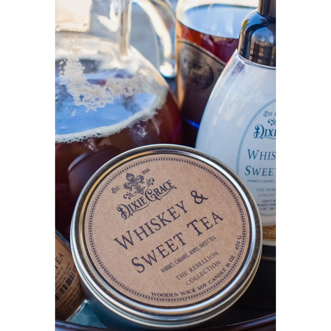Whiskey and Sweet Tea Wooden Wick Candle