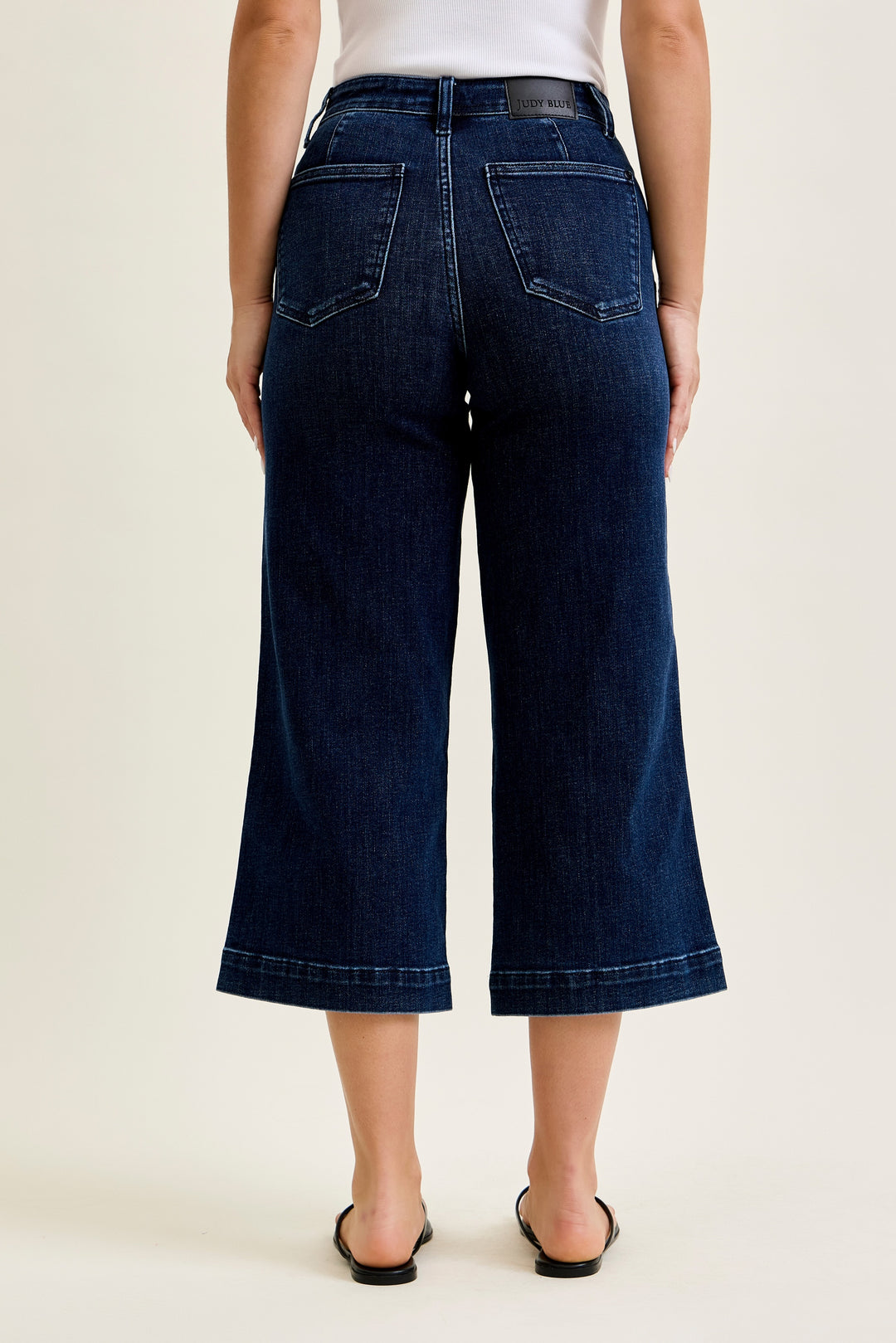 Judy Blue High Waist Ankle Wide Trouser