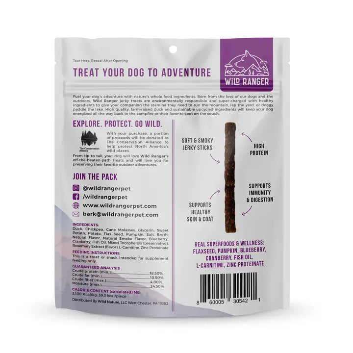Wild Ranger Duck Jerky Dog Treats
