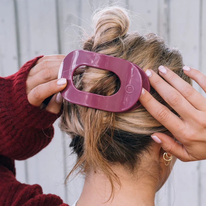Teleties Flat Round Hair Clip- Wild Side