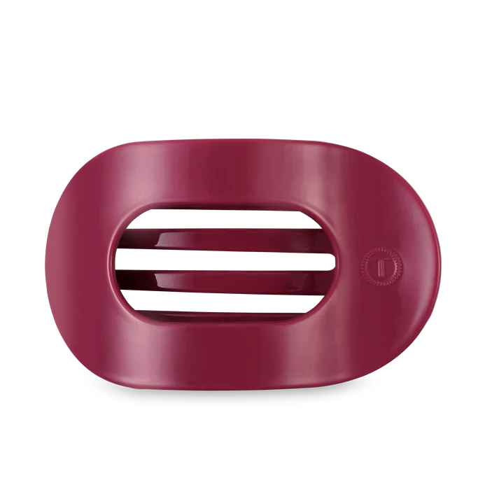 berry colored flat hair clip