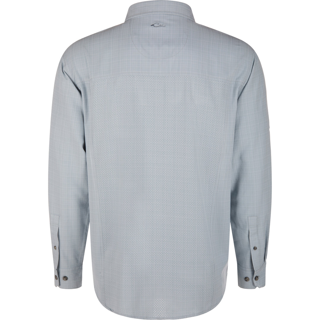 Drake Wingshooter Cross Hatch Shirt in Quarry