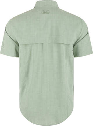 Drake Wingshooter Trey Cross Hatch Shirt in Desert Sage