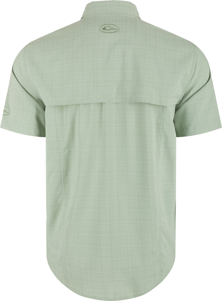 Drake Wingshooter Trey Cross Hatch Shirt in Desert Sage