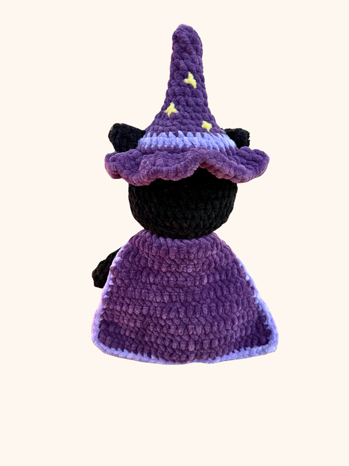 Crochet Halloween Black Witchy Kitty