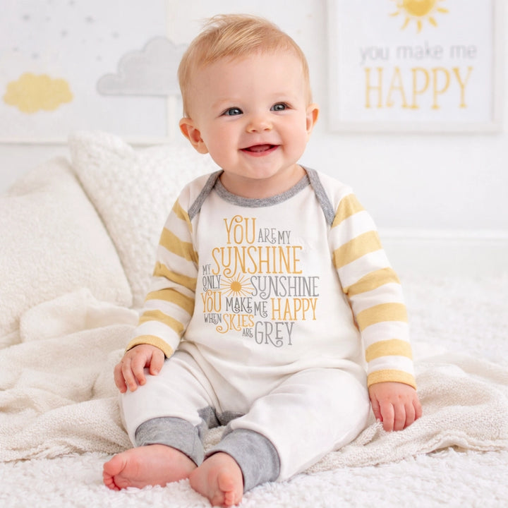 You Are My Sunshine Cotton Baby Romper