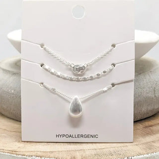 Asher Necklace in Silver-Sensitive Skin Friendly