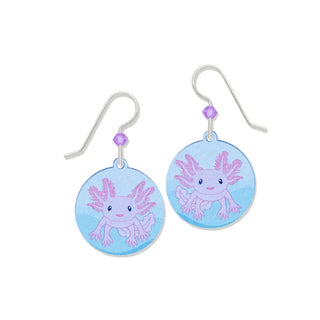 Axolotl in Water Earrings