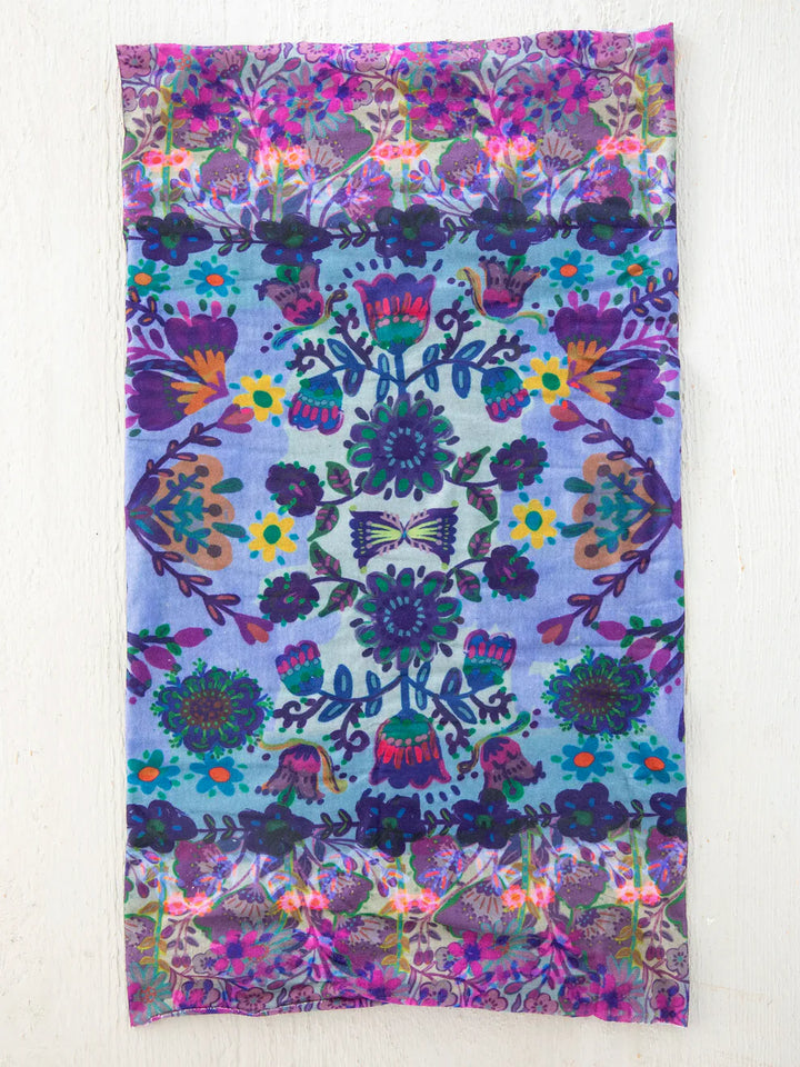 Full Boho Bandeau Headband in Border Folk Garden