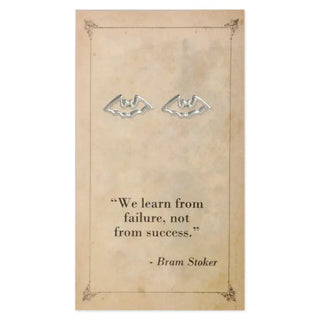 Literary Quotes- Bat Post Earrings