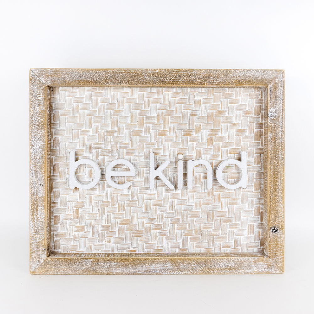 Be Kind Large Bamboo Sign
