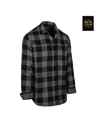 Blackout American Flag Flannel